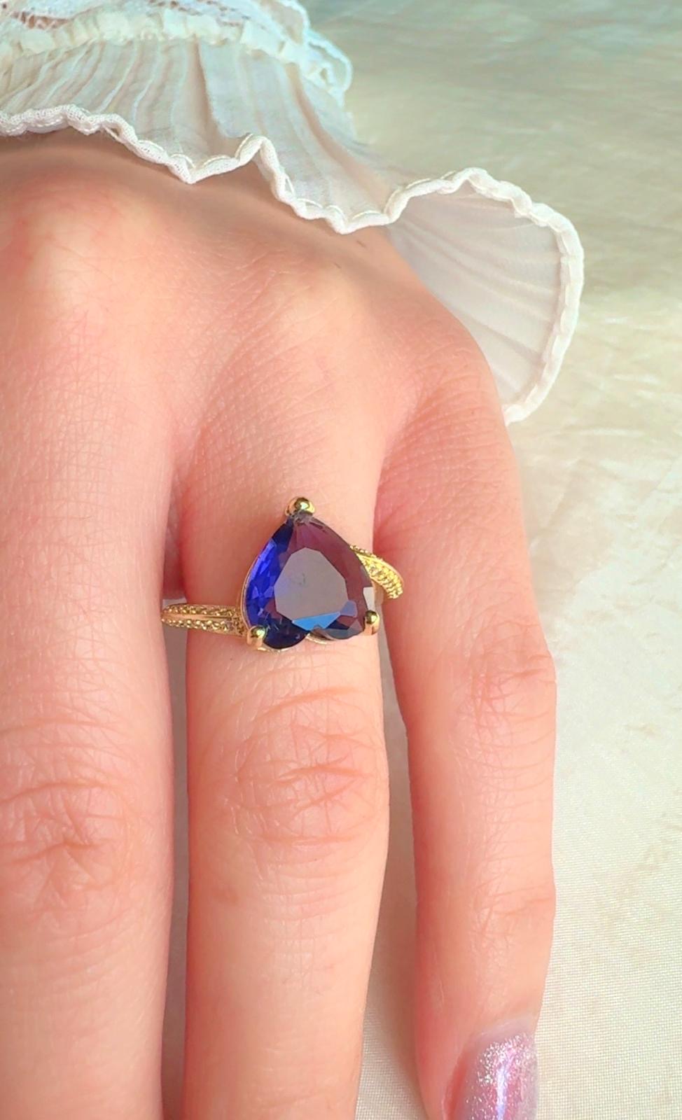 Adjustable Purple Heart Ring - Radiate Love in Color