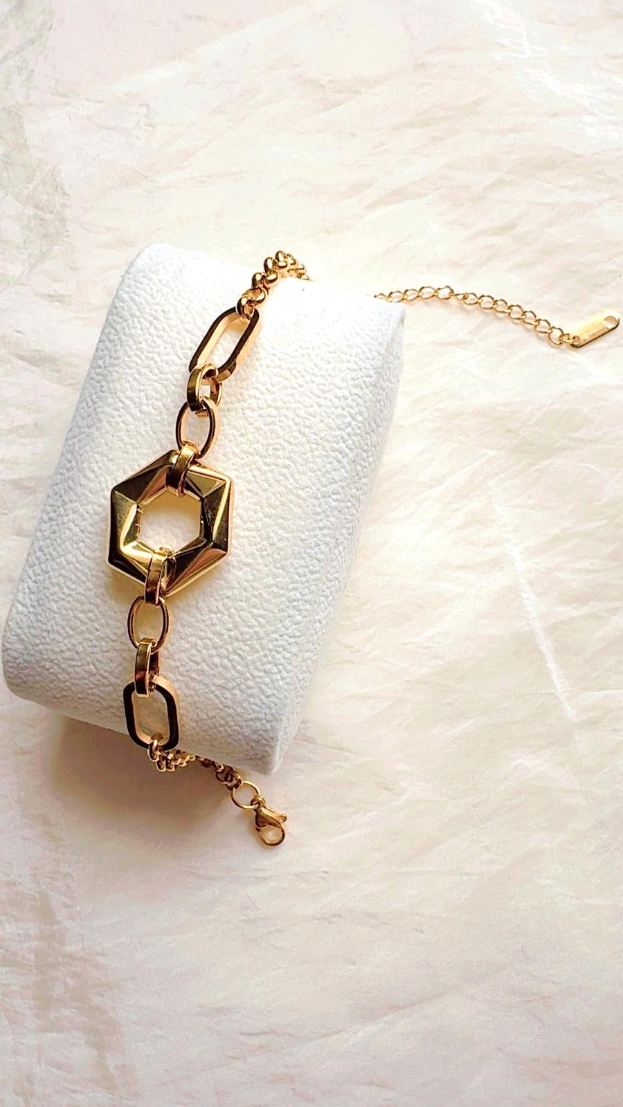 Chunky Hexagon Bracelet