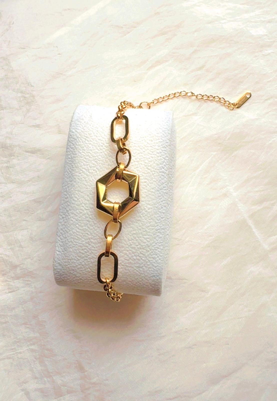 Chunky Hexagon Bracelet