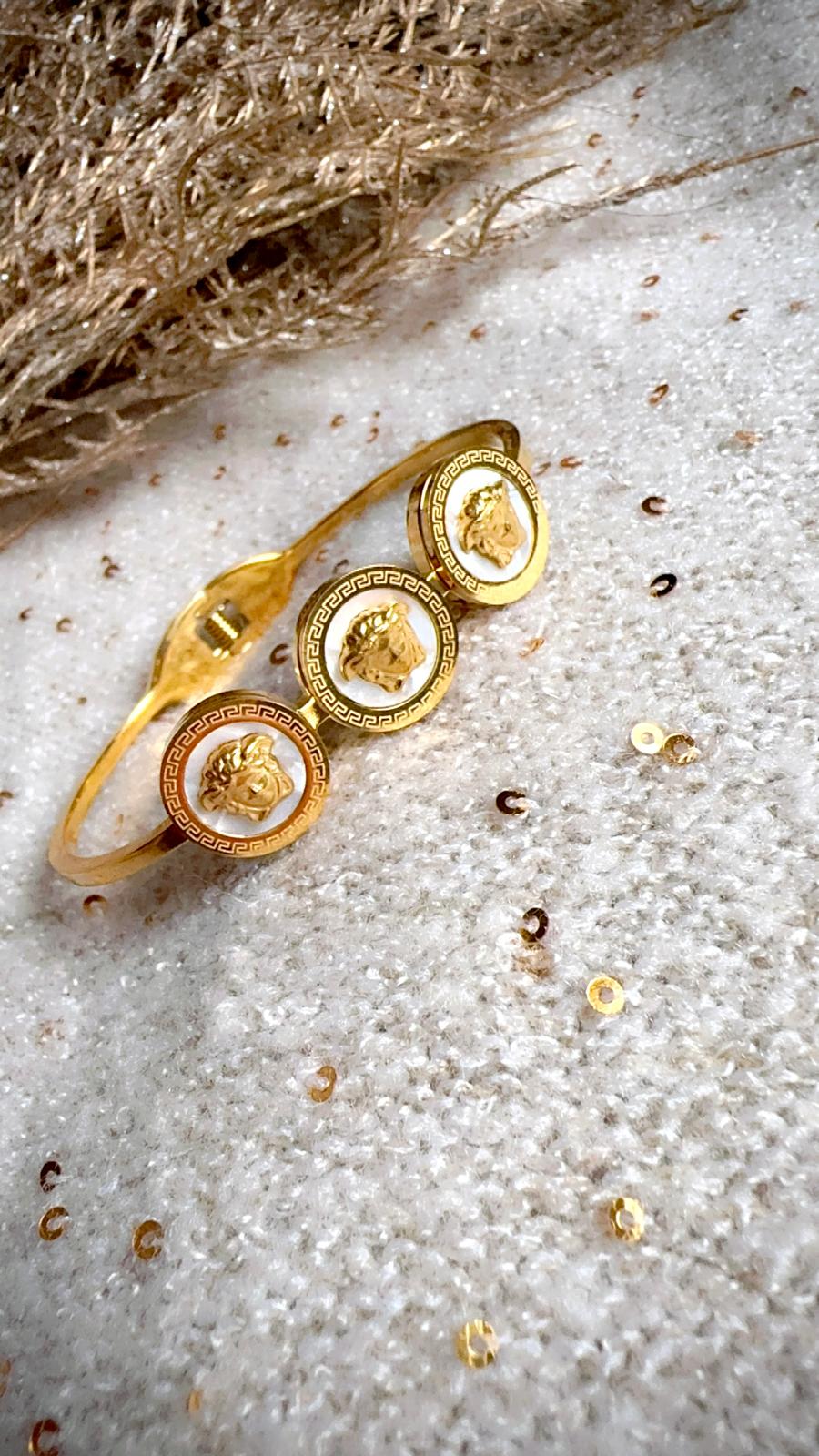Triple Medusa Bangle