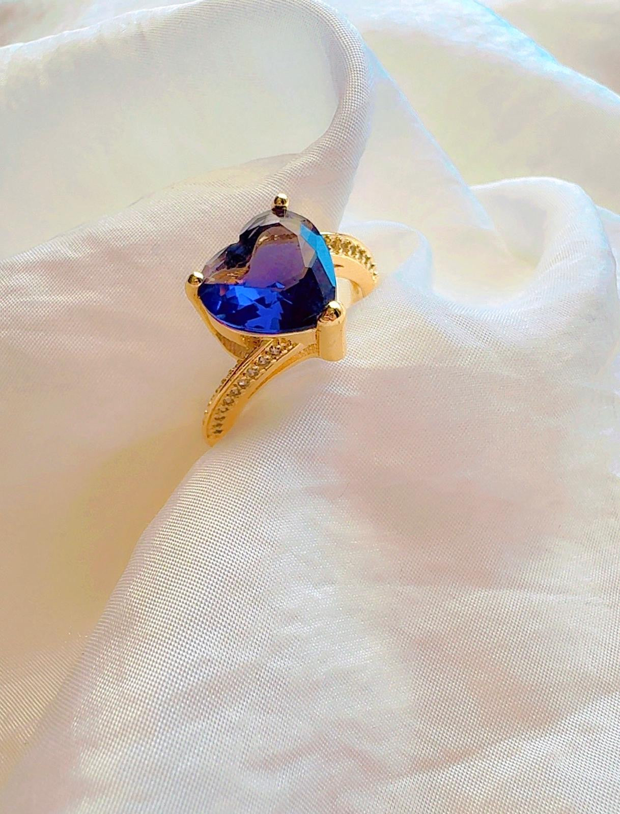 Adjustable Purple Heart Ring - Radiate Love in Color