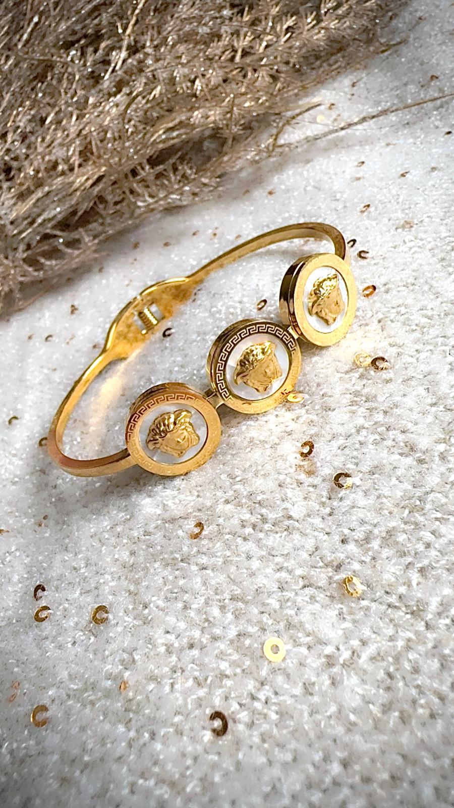 Triple Medusa Bangle