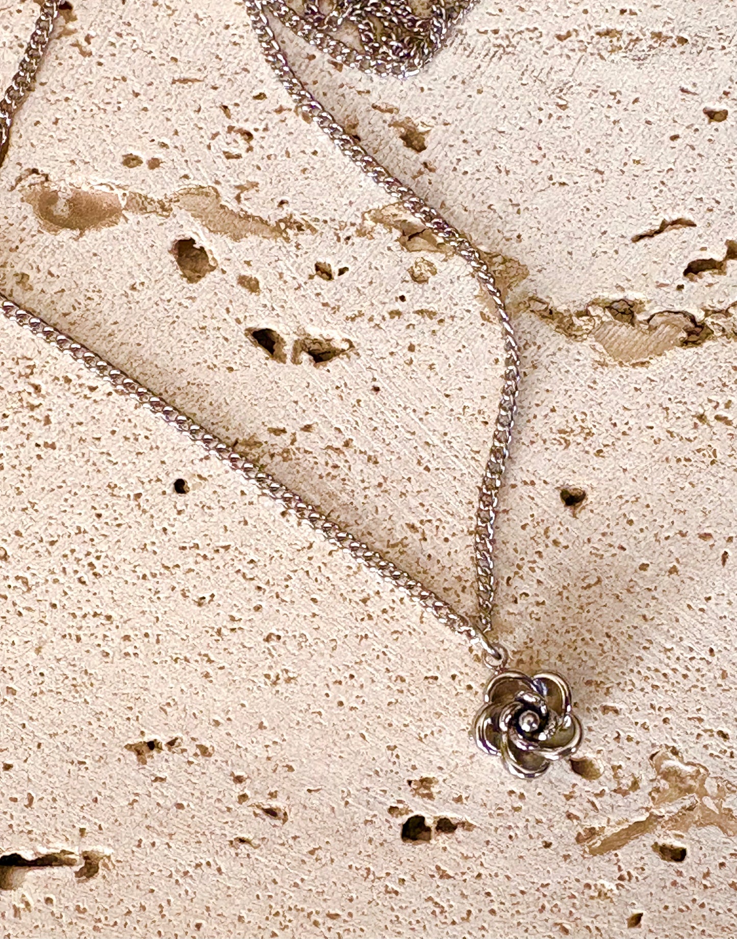 Rose Pendant Necklace (Gold & Silver)– Stainless Steel, Non-Tarnish