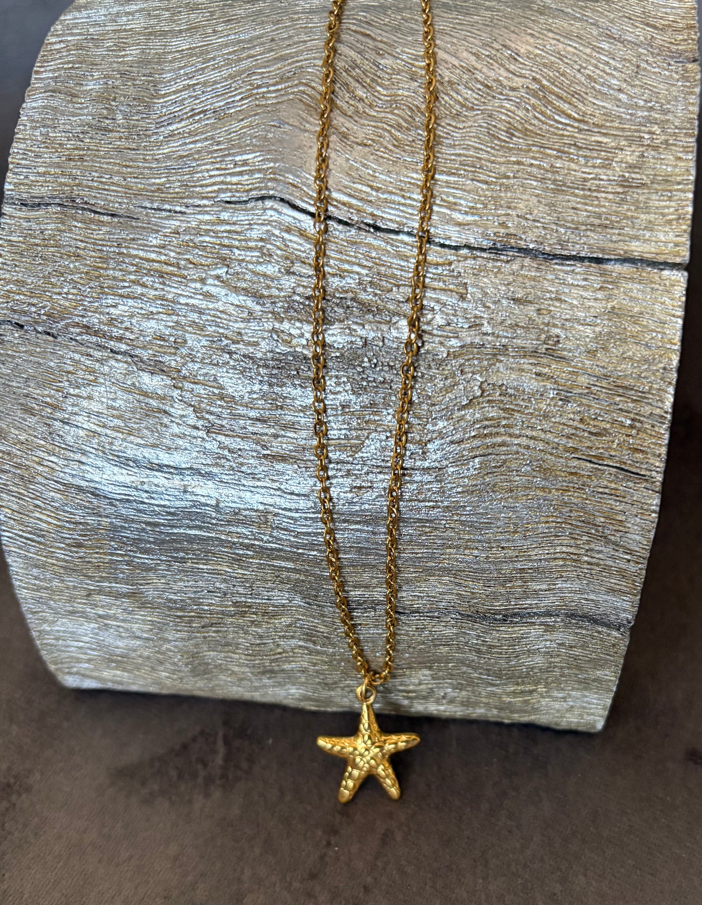 Starfish Pendant Necklace – Gold & Silver, Non-Tarnish Stainless Steel