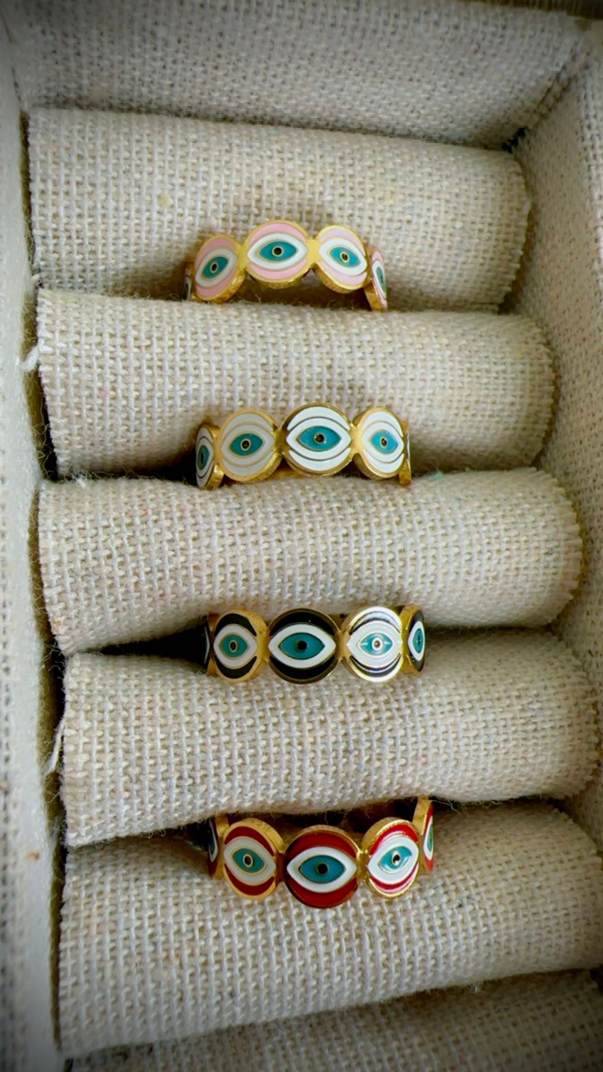 Adjustable Evil eye ~ Ring