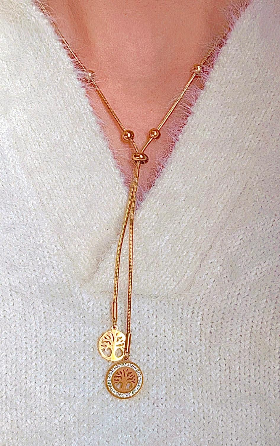 Slider Tree of life Necklace - A Symbol of Strength & Growth