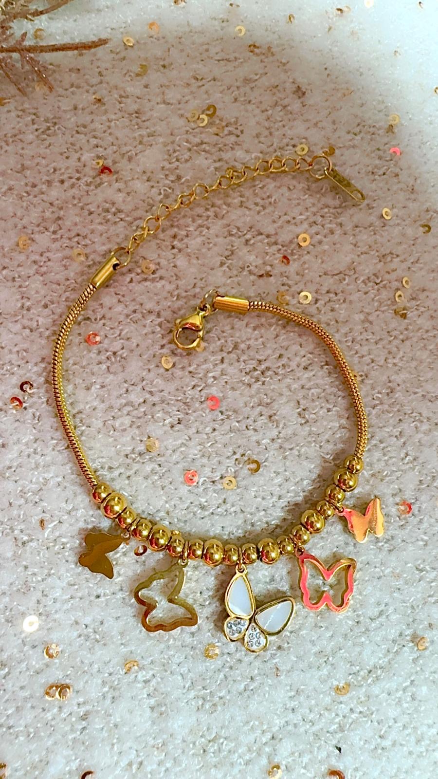 butterfly gold bracelet