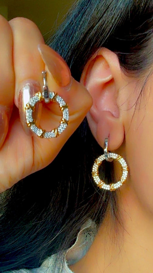 Gold and Silver hoops 