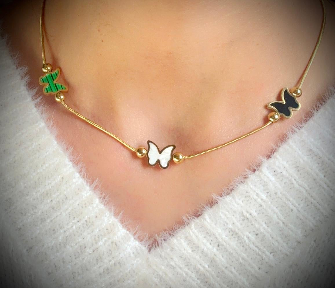 THREE ~ BUTTERFLY ~ necklace