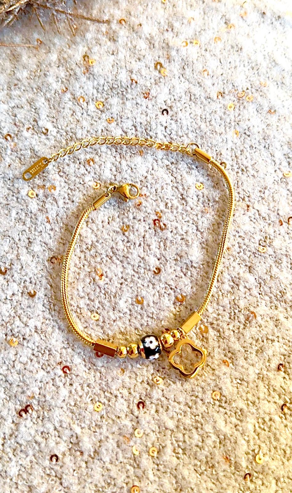 Golden Van Cleef Charm ~ Bracelet