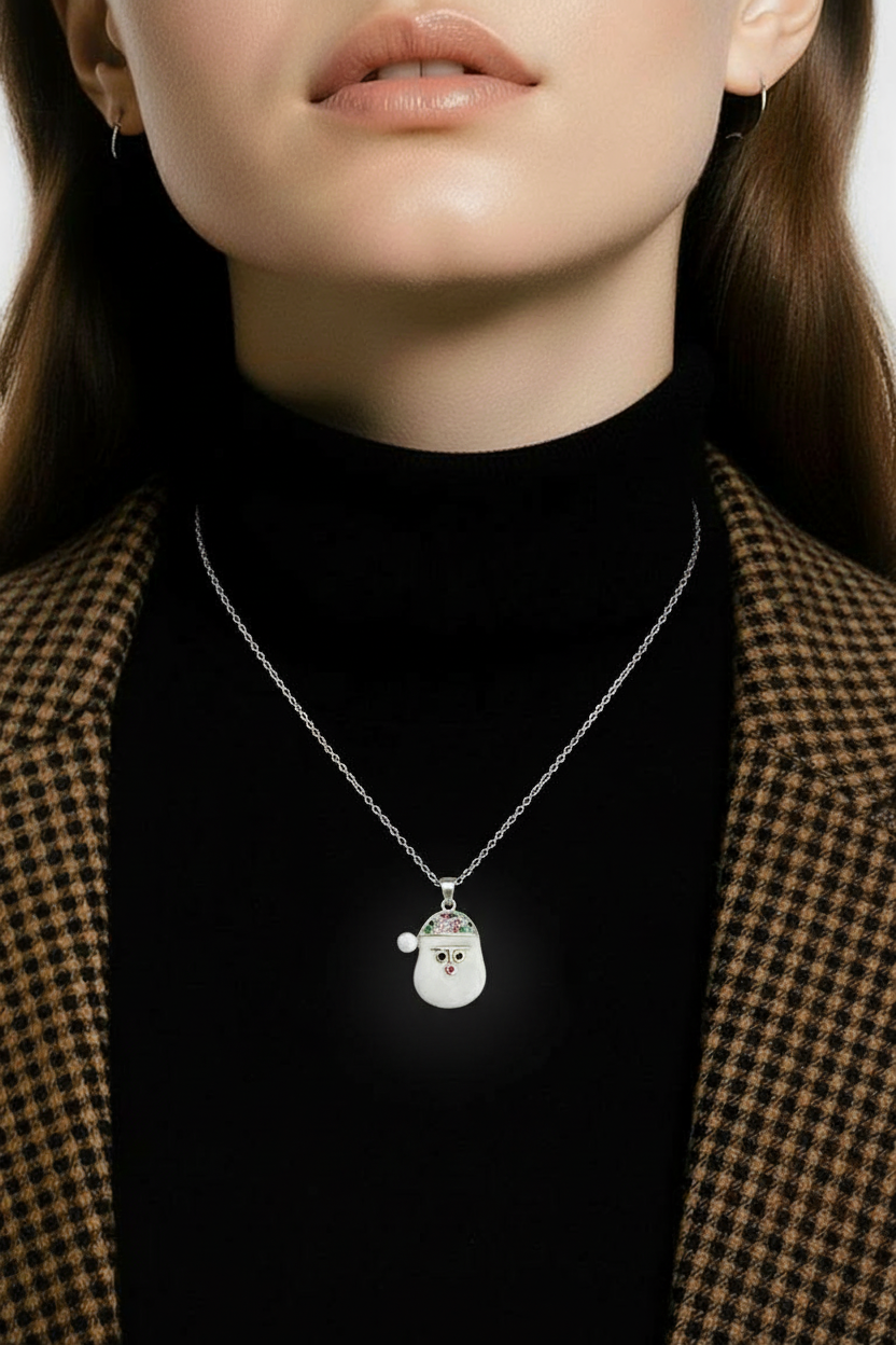 Snowman Pendant Necklaces – Adjustable 40–46 cm Chain