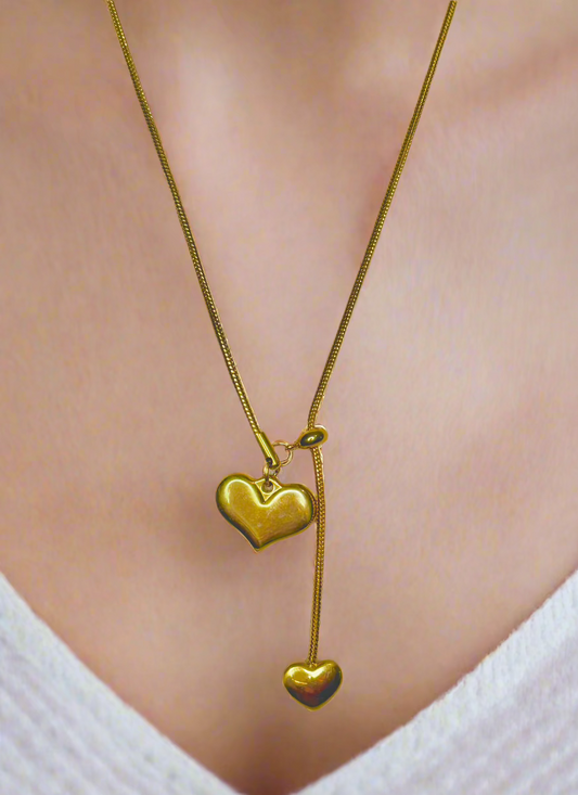 ADJUSTABLE NECKLACE ~ HEART NECKLACE