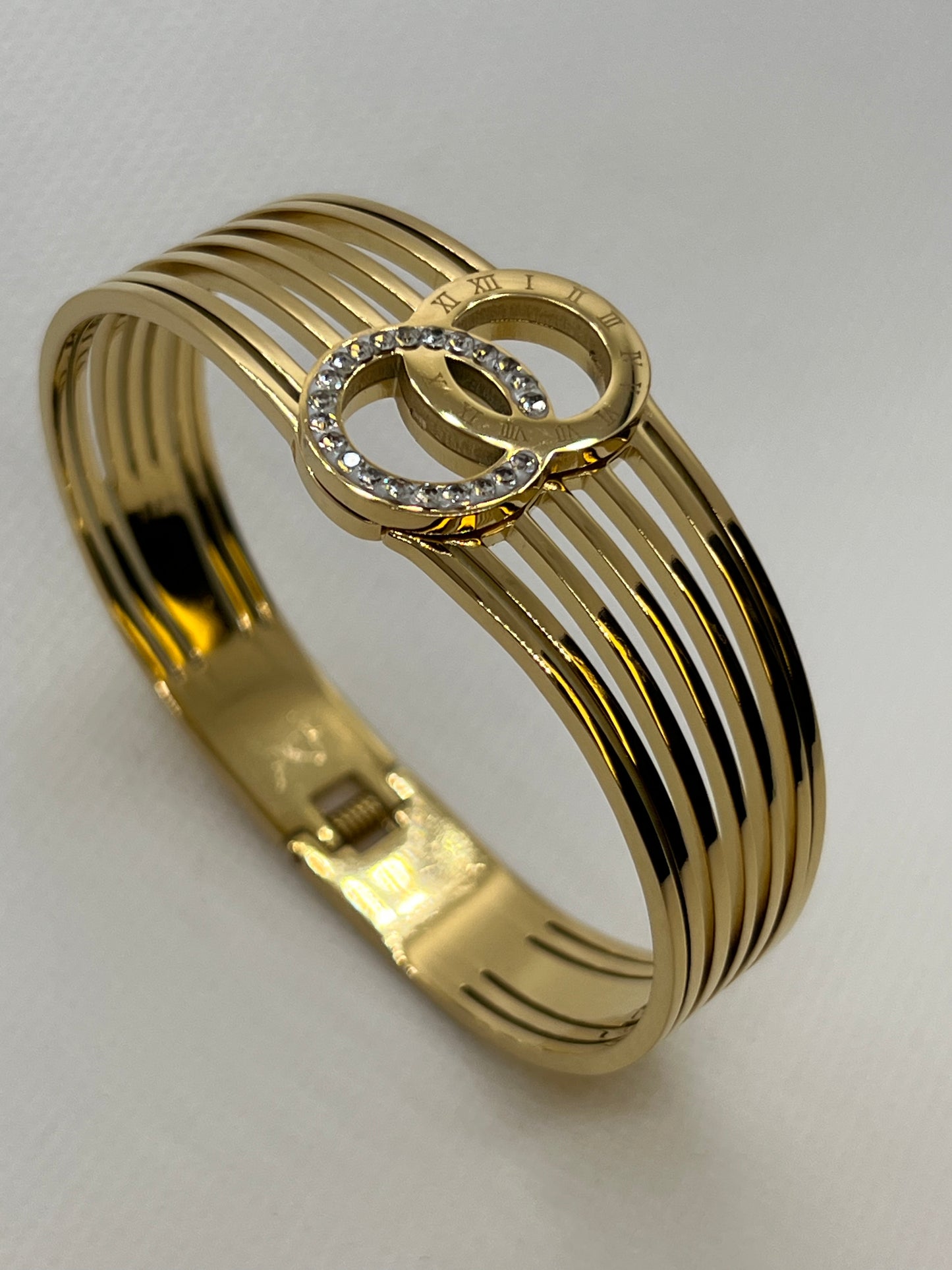 love - bangle - roman numeral - bracelet