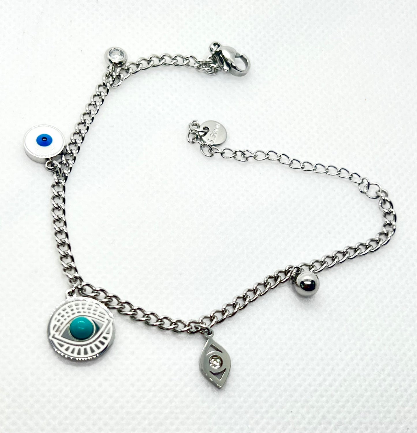 Evil eye bracelet - chain bracelet