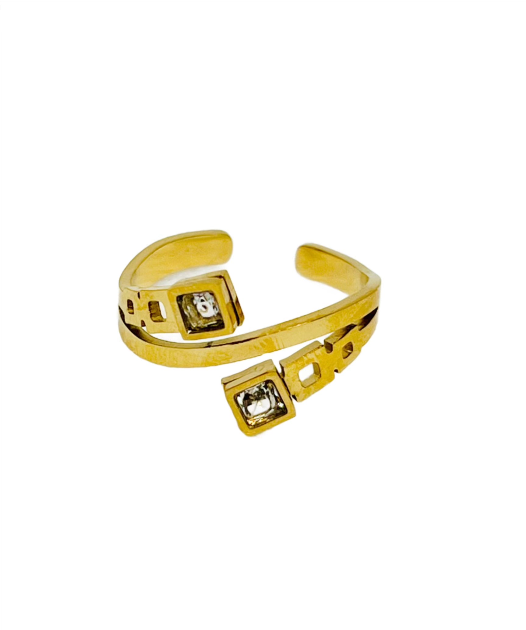 statement ring - zircon diamond