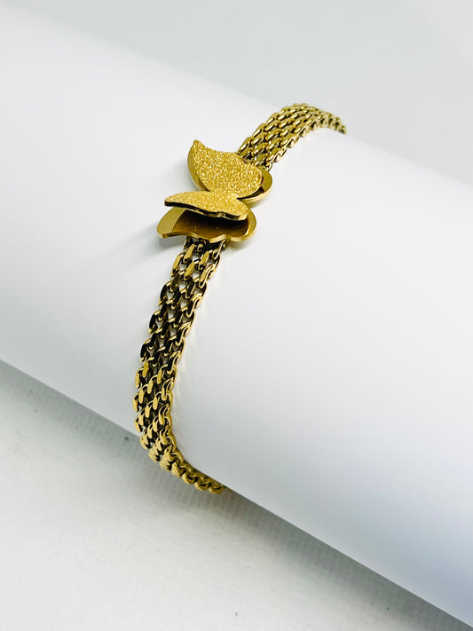 butterfly bracelet - cartier bracelet -butterfly on cartier bracelet