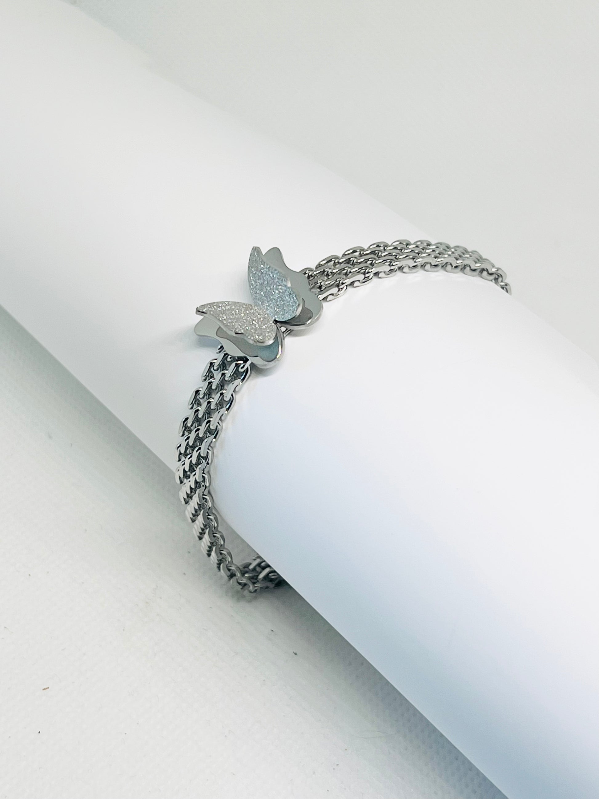 butterfly bracelet - cartier bracelet -butterfly on cartier bracelet