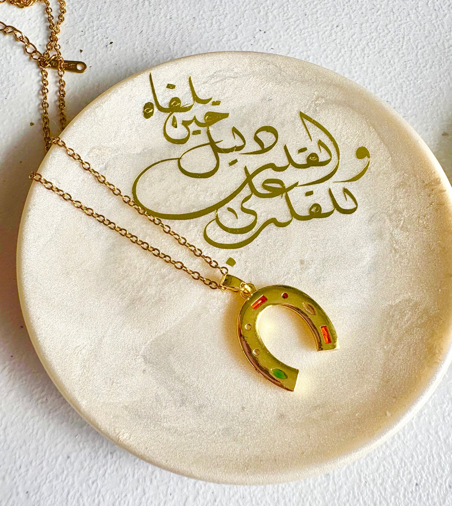 Lucky Horseshoe Pendant Necklace – Gold & Silver | 18K Gold Plated, Non-Tarnish & Waterproof Yahala Boutique
