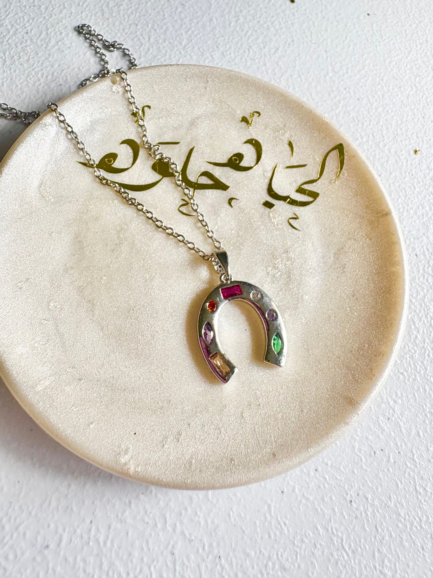 Lucky Horseshoe Pendant Necklace – Gold & Silver | 18K Gold Plated, Non-Tarnish & Waterproof Yahala Boutique