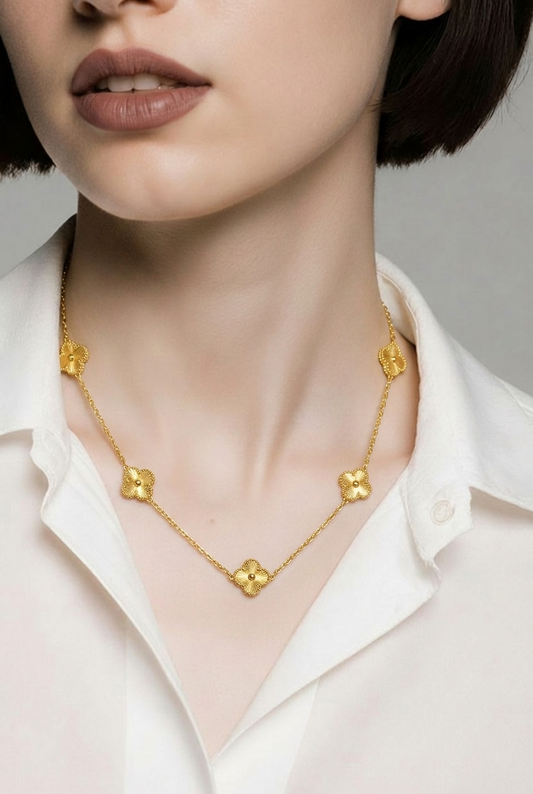 Gold Clover Necklace