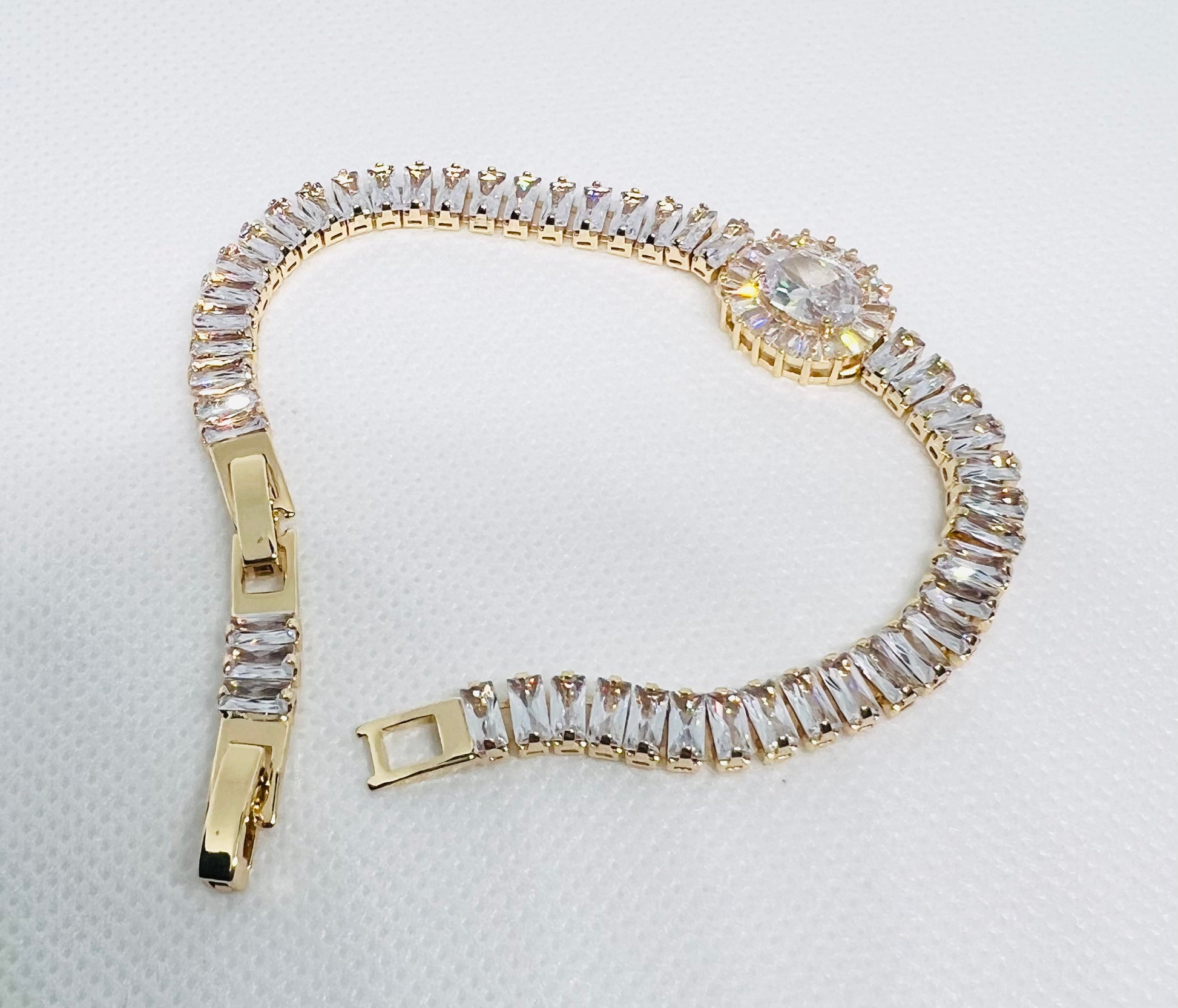 Trendy tennis zircon bracelet