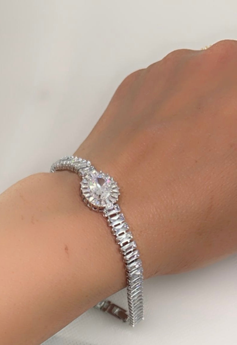 Trendy tennis zircon bracelet