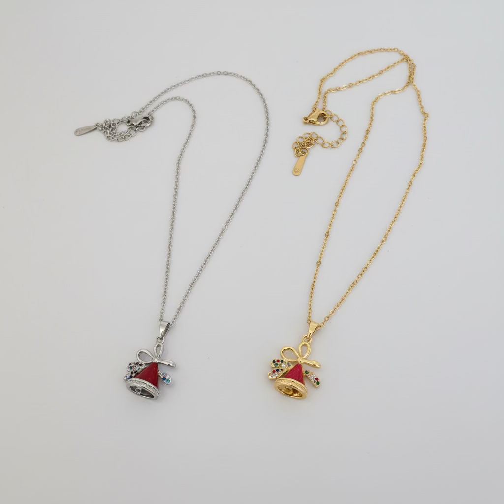 Two necklaces with Holiday pendants