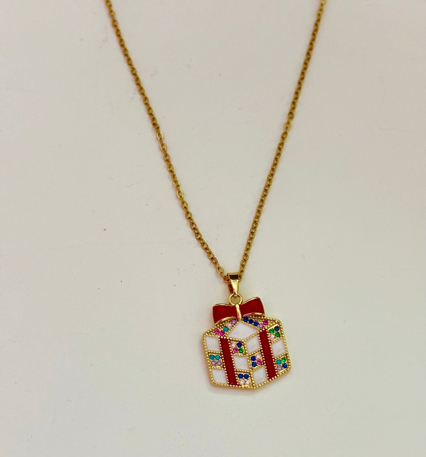 Christmas Gift Pendant - 18k gold plated