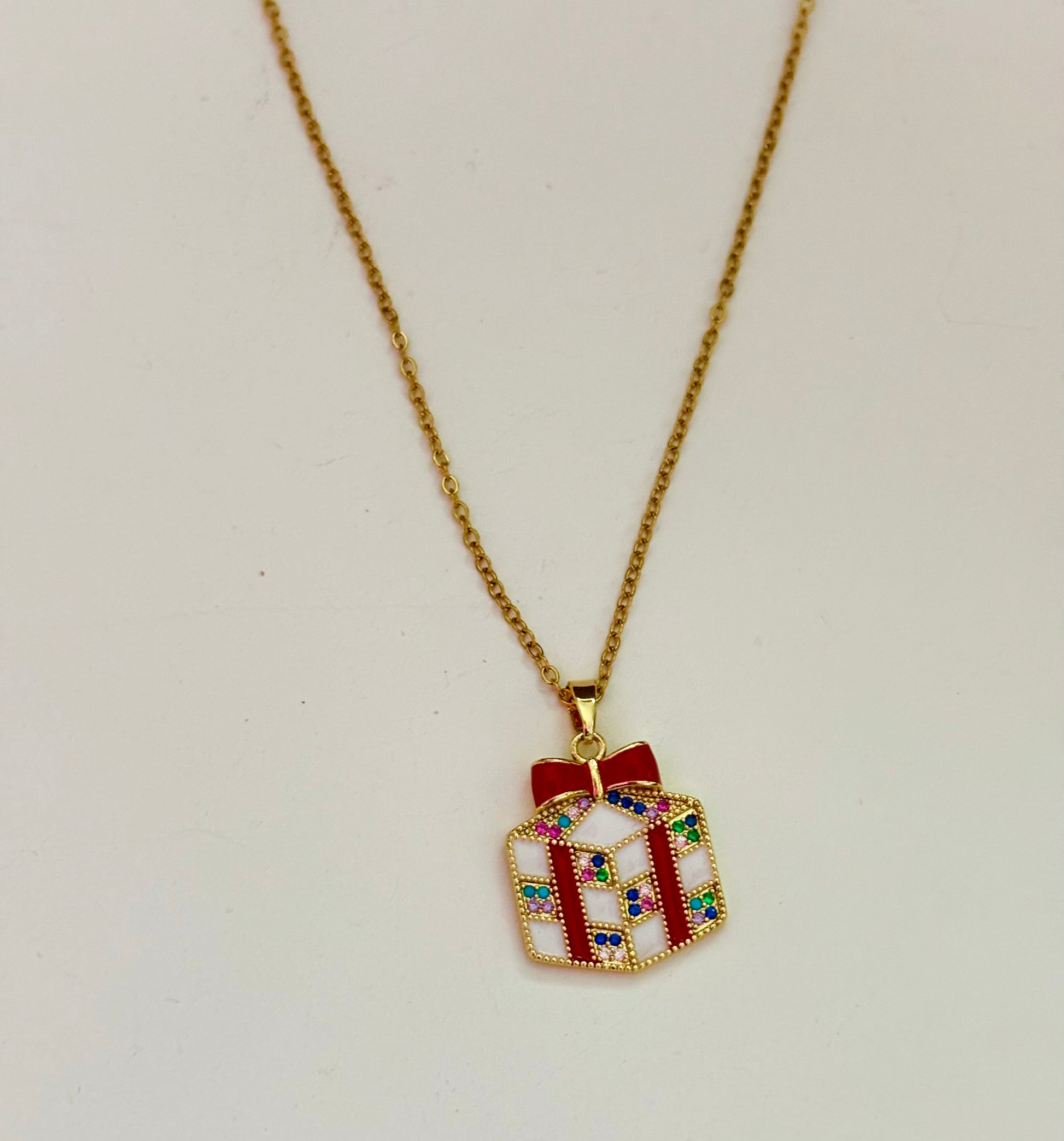 Christmas Gift Pendant - 18k gold plated
