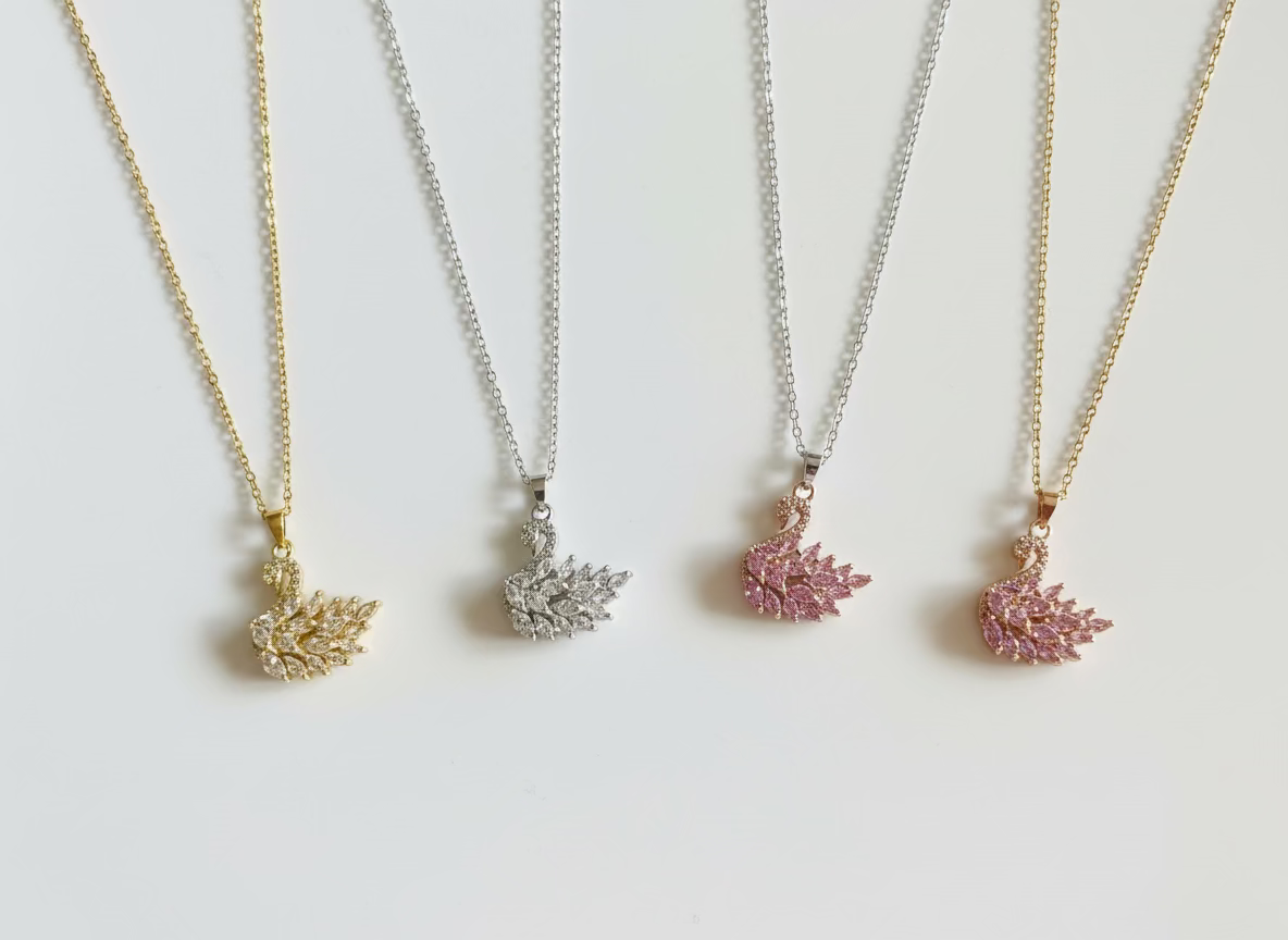 18k gold plated Dove pendants