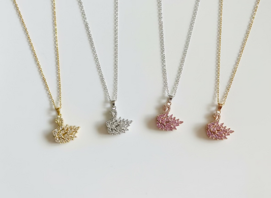 18k gold plated Dove pendants