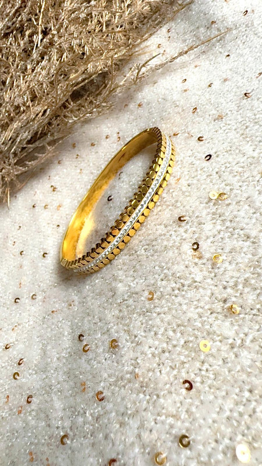 Hinged Zircon Bangle