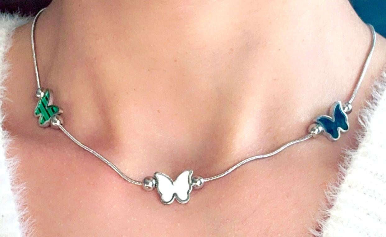 THREE ~ BUTTERFLY ~ necklace