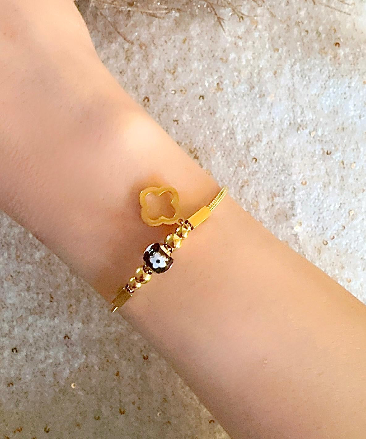 Golden Van Cleef Charm ~ Bracelet