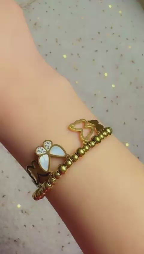 butterfly charms bracelet