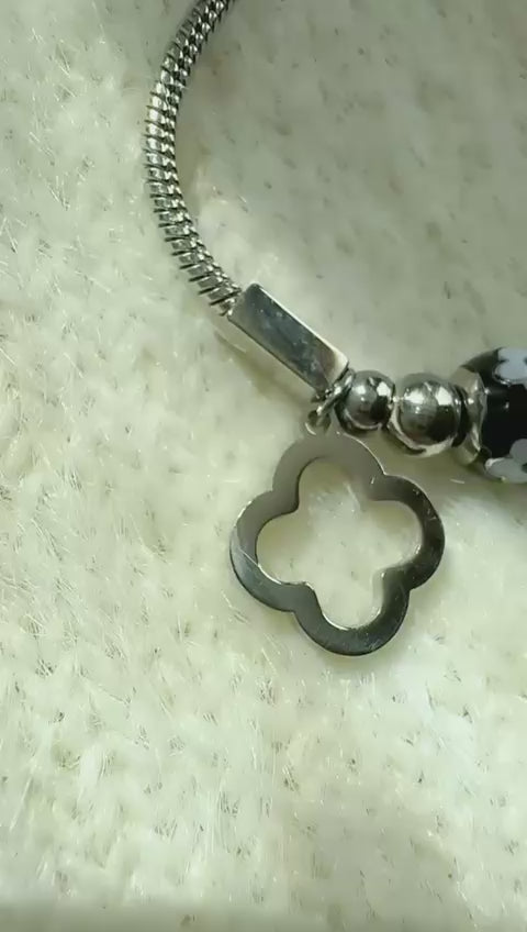 Silver Color Van Cleef ~ Charm ~ Bracelet