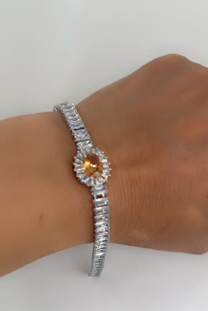 Trendy tennis zircon bracelet